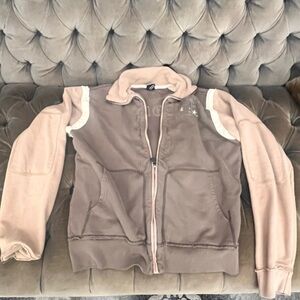 Men's Brown Jacket with Beige Accents